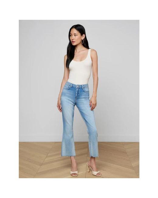 L'Agence Flared Jeans in het Blue