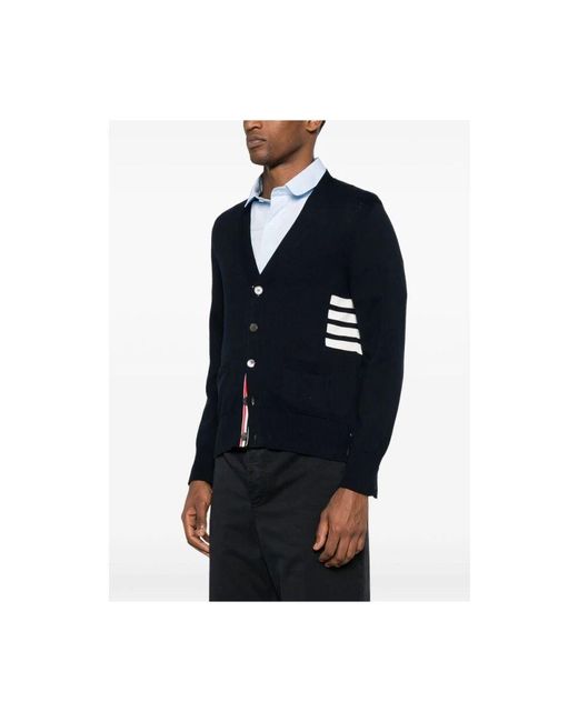 Thom Browne Blauer strickpullover in Blue für Herren