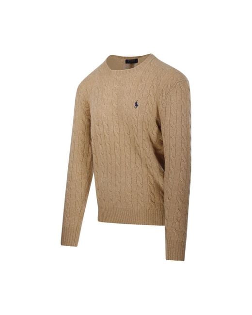 Ralph Lauren Natural Round-Neck Knitwear for men