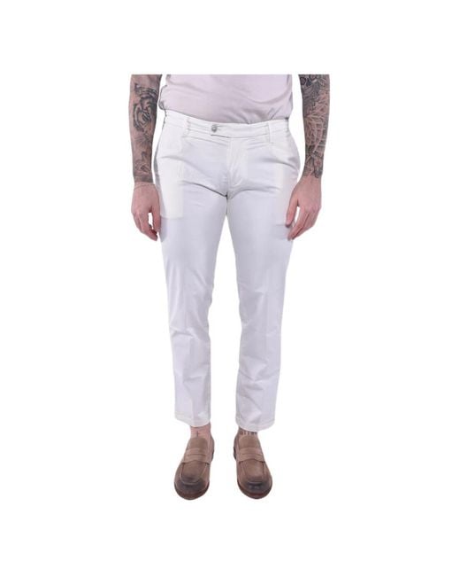 Re-hash White Slim-Fit Trousers for men