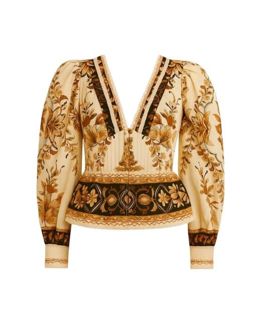 Farm Rio Yellow Blouses