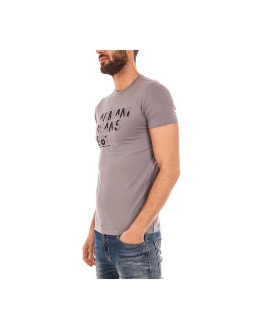 Armani Jeans Gray T-Shirts for men