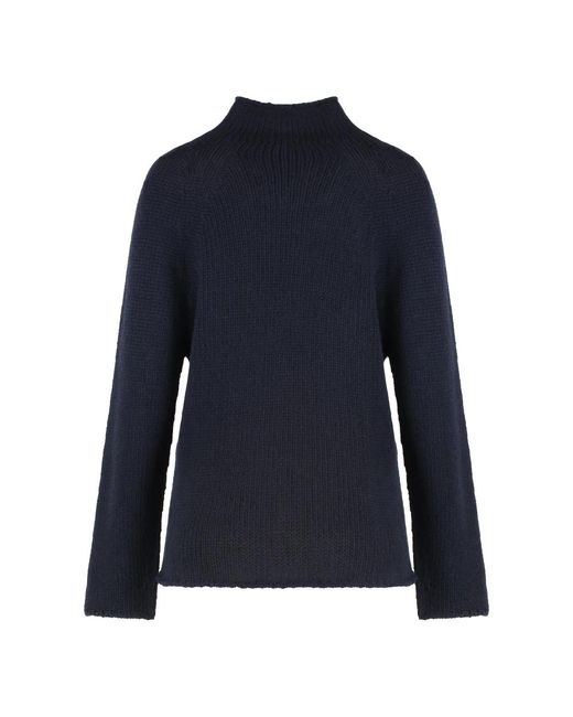 THE (Alphabet) Cashmere Coltrui Trui in het Blue