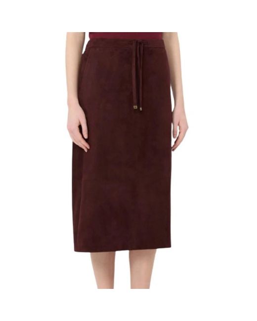 Max Mara Brown Midi Skirts