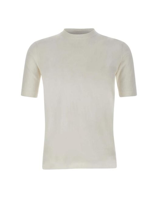 FILIPPO DE LAURENTIIS Gray Round-Neck Knitwear for men