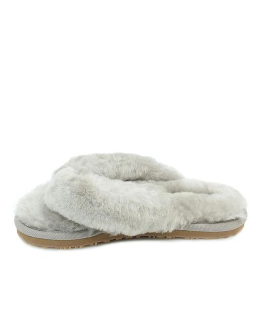 Mou White Slippers