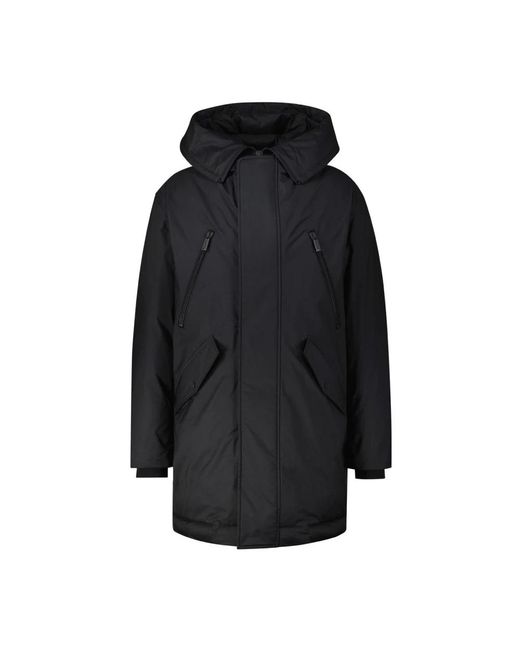 DSquared² Black Parkas for men
