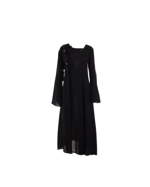 Yohji Yamamoto Black Midi Dresses