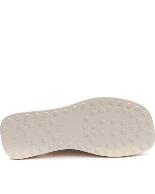 Keddo White Flat Sandals