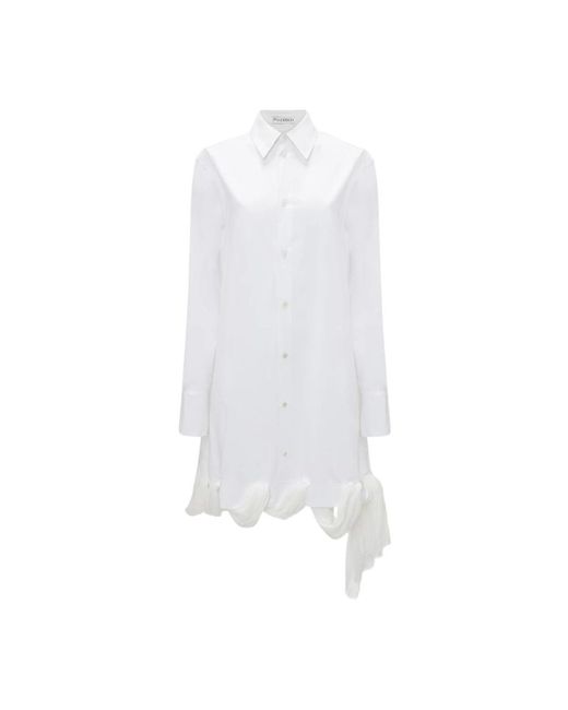 J.W. Anderson White Loop Hem Kleid