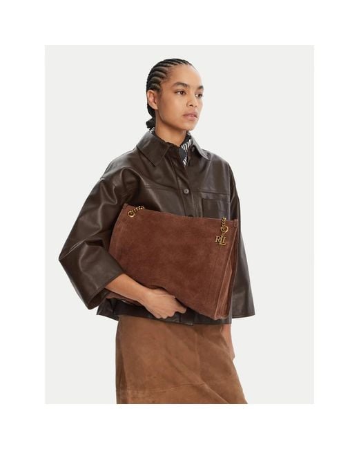 Ralph Lauren Brown Shoulder Bags