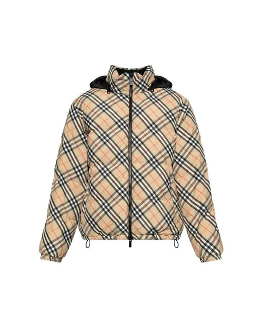 Burberry Jassen ,Leer Snowdon Puffer Jacket in het Natural voor heren