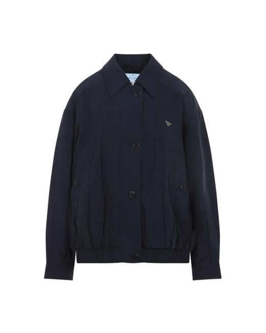 Prada Zijden Jas in het Blue