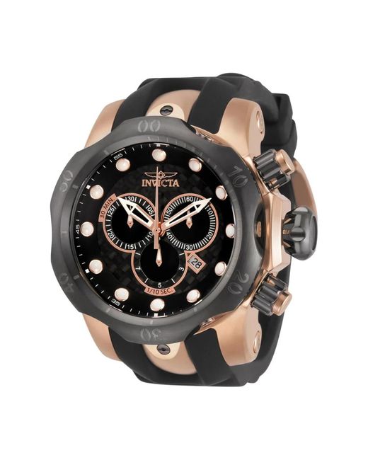 Reserve - venom 0361 nero orologio uomo quarzo - 54mm di INVICTA WATCH in Pink da Uomo