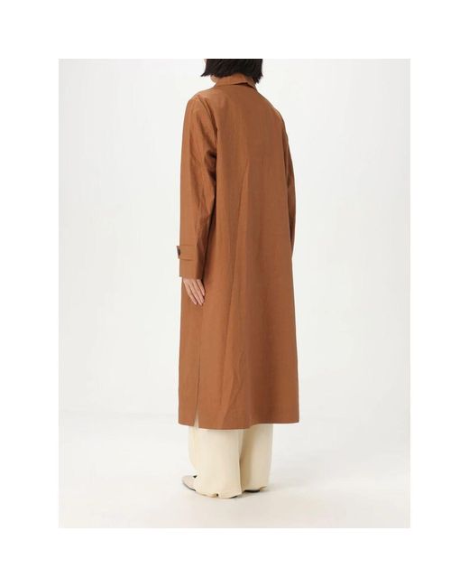 Moorer Brown Stylischer Trenchcoat Rixta-Wfc