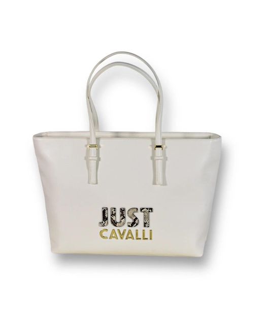 Just Cavalli Metallic Tote Bags