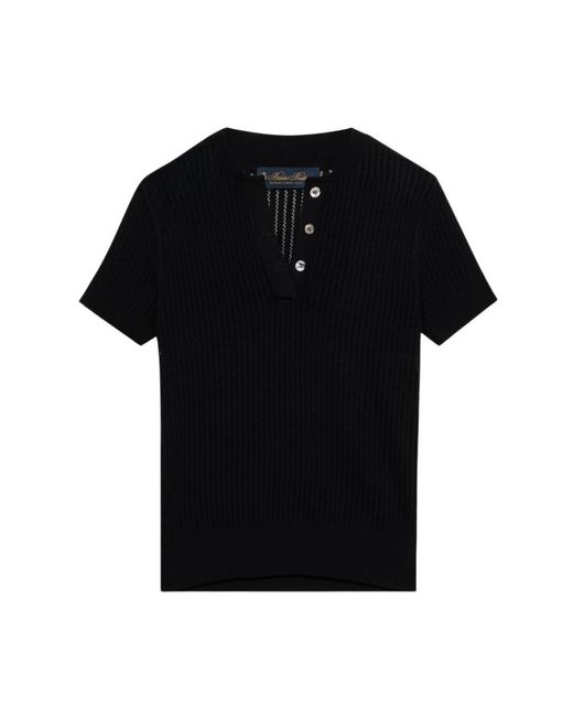 Brooks Brothers Black V-Neck Knitwear