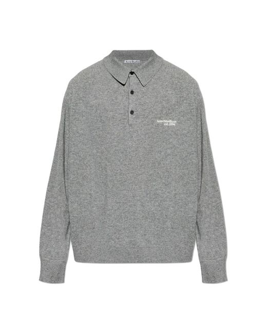 Acne Gray Polo Shirts for men