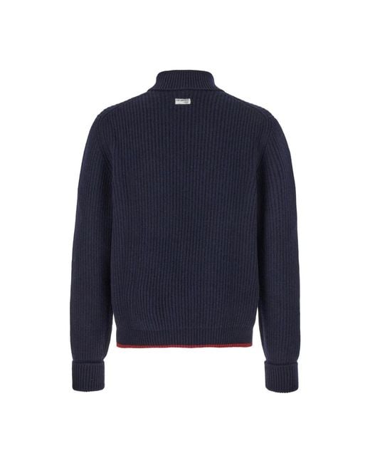 Fay Blue Turtlenecks for men