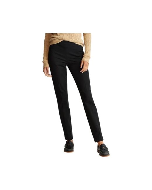 Polo Ralph Lauren Black Slim-Fit Trousers