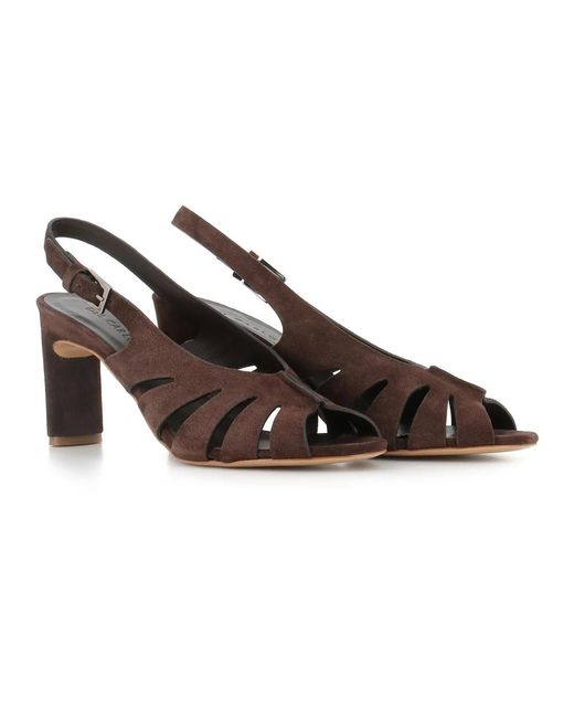 Roberto Del Carlo Brown High Heel Sandals