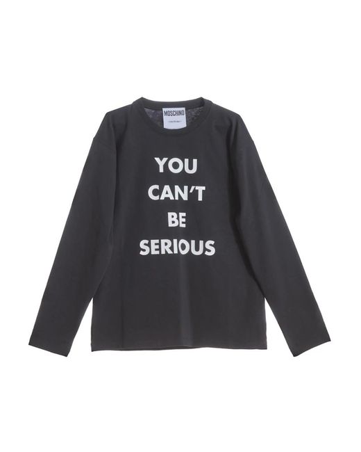 Moschino Blue Long Sleeve Tops for men