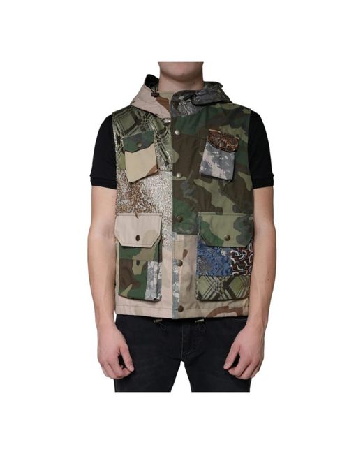 Dolce & Gabbana Black Waistcoats for men