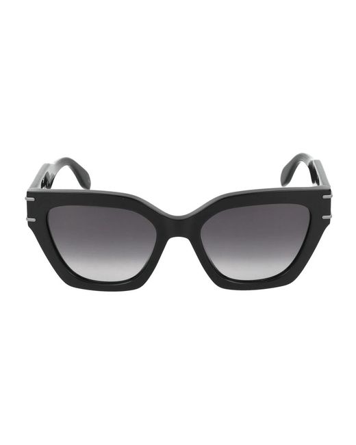 Gafas de sol elegantes am 0398s Alexander McQueen de color Black