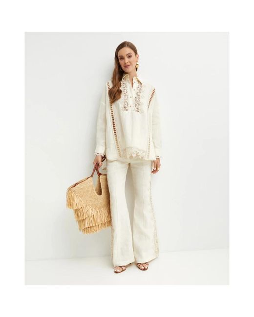 Zimmermann Illuminate Blouse in het Natural