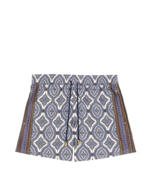 Etro Blue Beachwear for men