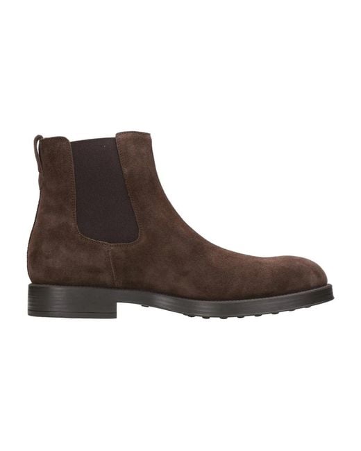 Tod's Brown Chelsea Boots for men