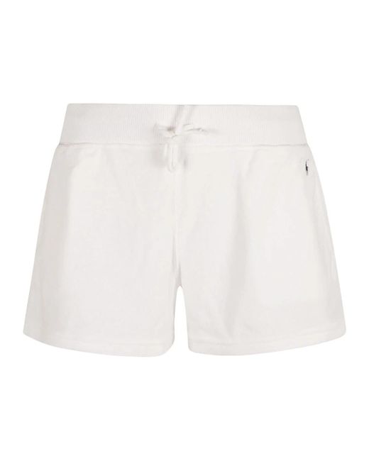 Shorts terry blancos Ralph Lauren de color White