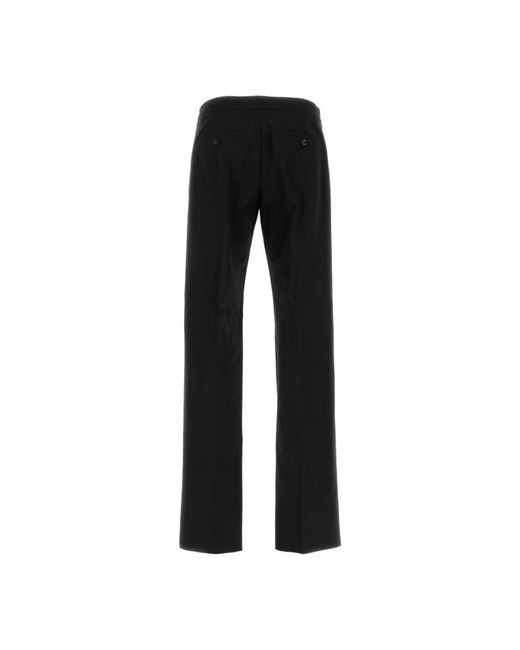 Straight Trousers Alexander McQueen de hombre de color Black