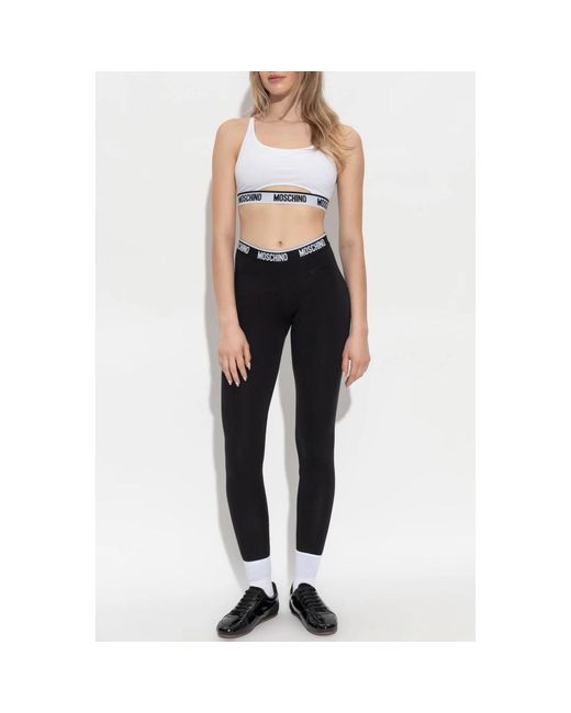 Moschino White Top Mit Logo