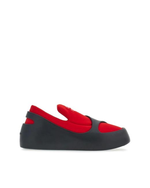 Ferragamo Rote flache slipper mit neopren-innensocke in Red für Herren