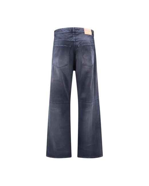 Balenciaga Blue Wide Jeans for men