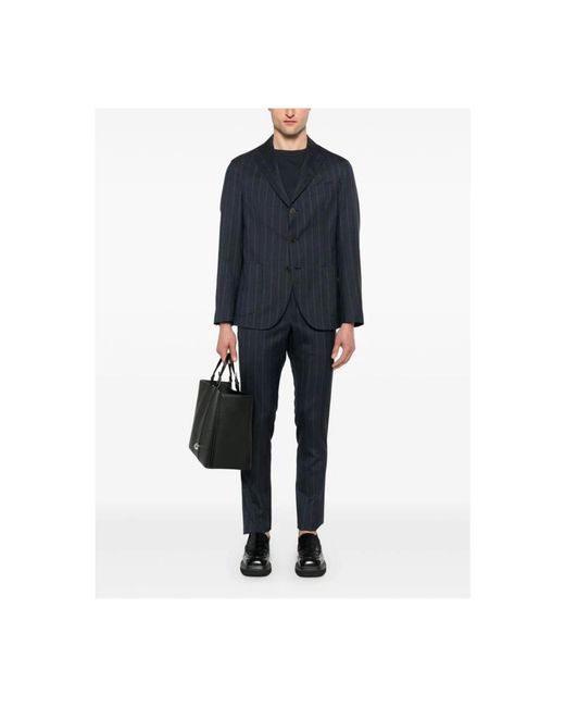 Single Breasted Suits Drumohr de hombre de color Blue