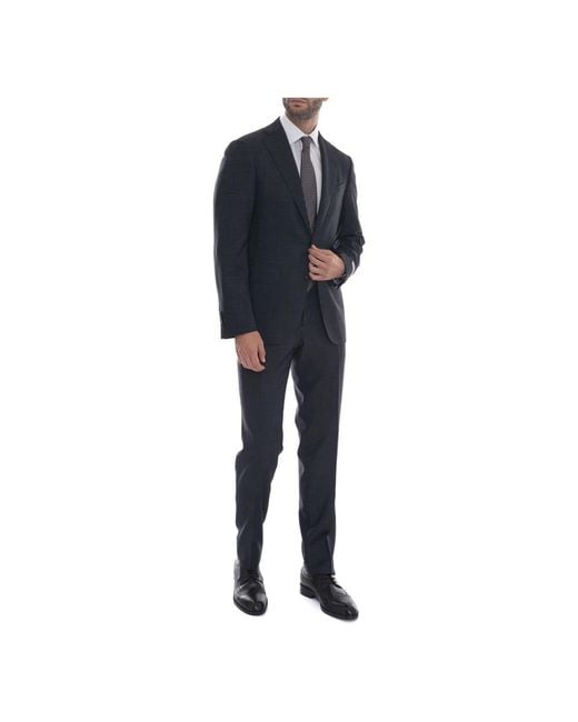 Single Breasted Suits Canali de hombre de color Blue