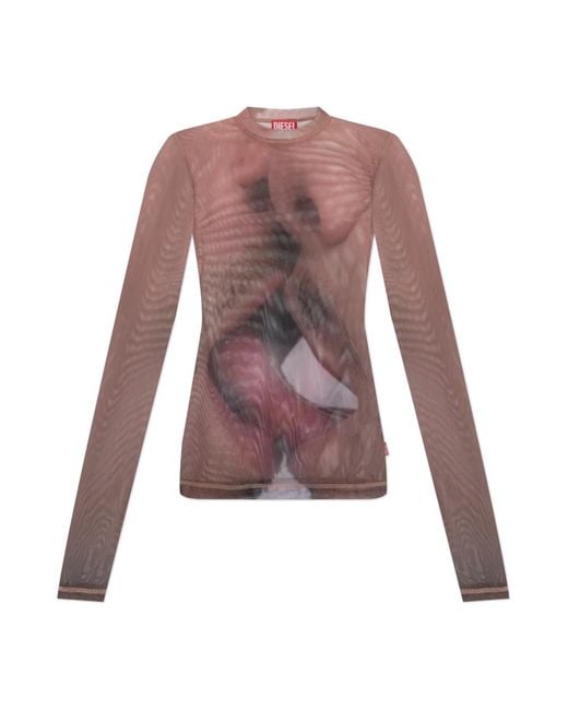 Long Sleeve Tops DIESEL de color Purple