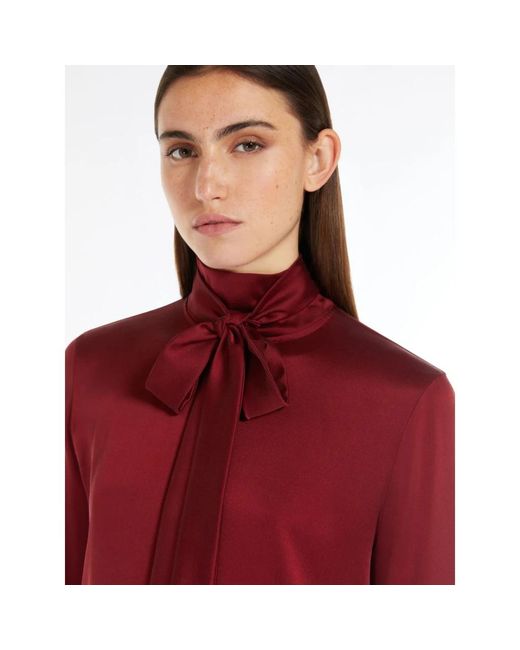 Max Mara Blouses in het Red