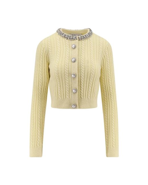 Self-Portrait Cardigans in het Yellow