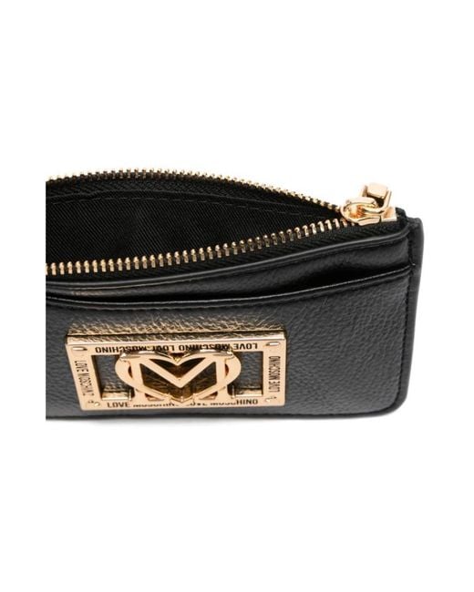 Wallets & Cardholders Love Moschino en coloris Black