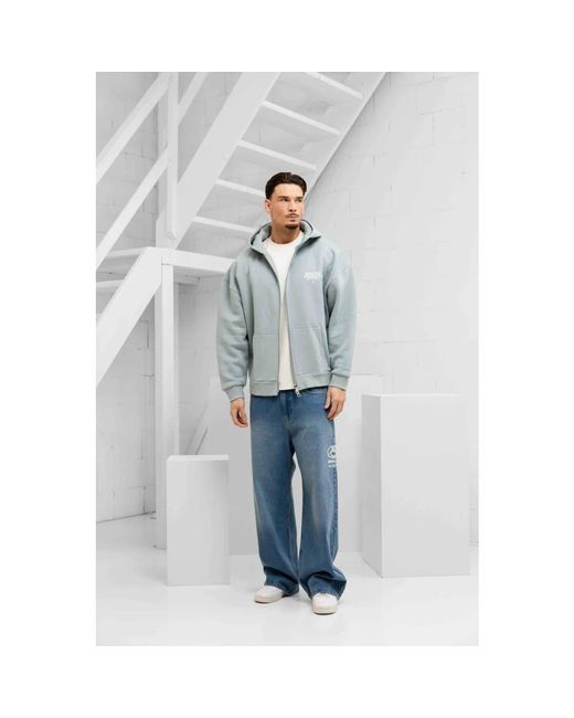 Zip-Throughs di Equalite in Blue da Uomo