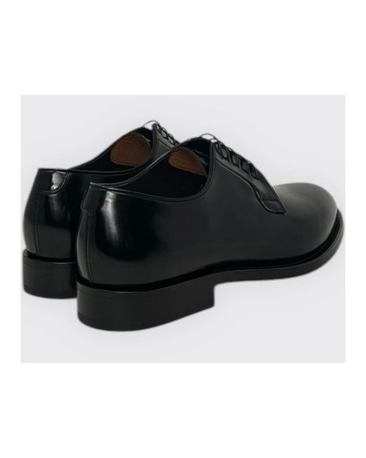 Santoni Black Dress Shoes for men