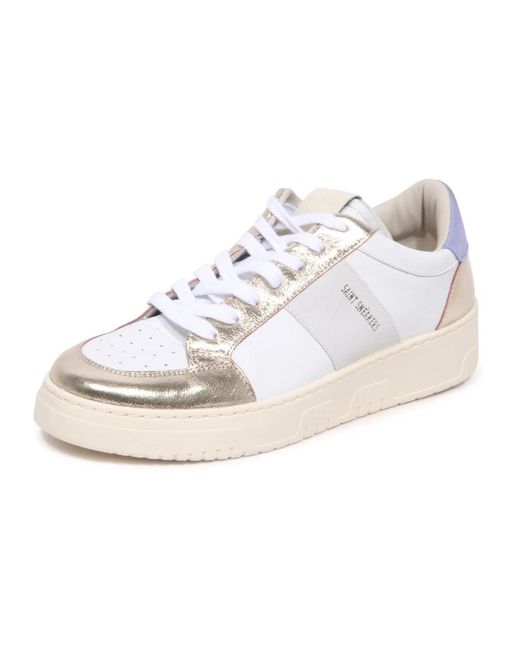 SAINT SNEAKERS White Weiße Segelschuhe Hergestellt