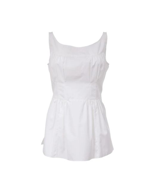 Sleeveless Tops Aspesi de color White