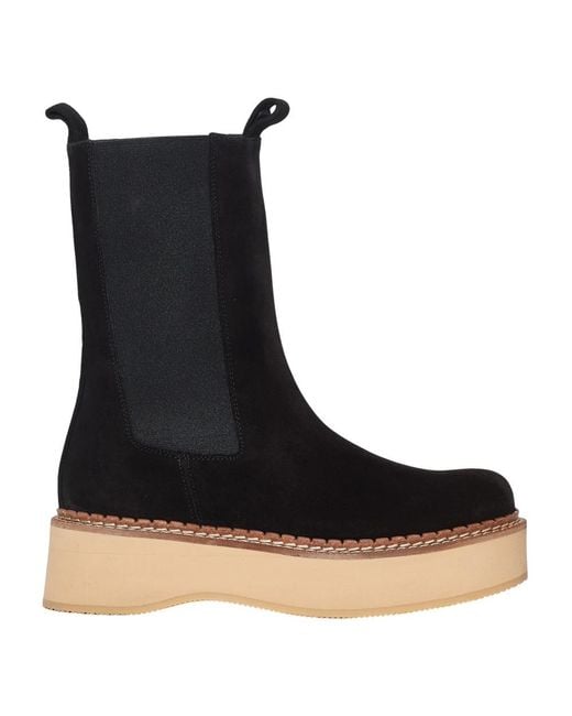 Paloma Barceló Black Chelsea Boots
