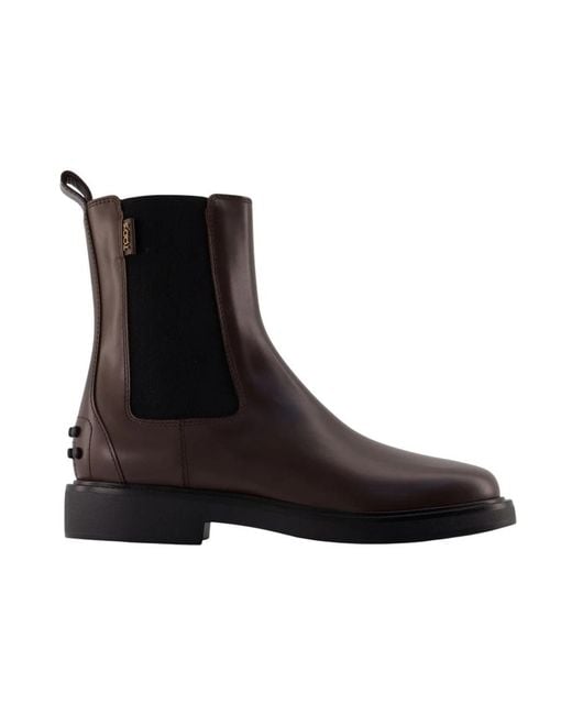 Tod's Black Chelsea Boots