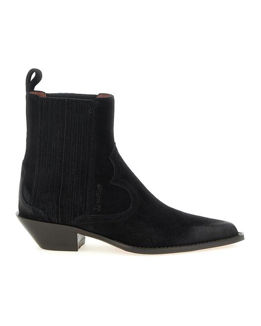 Sonora Boots Black Cowboy & Biker Boots
