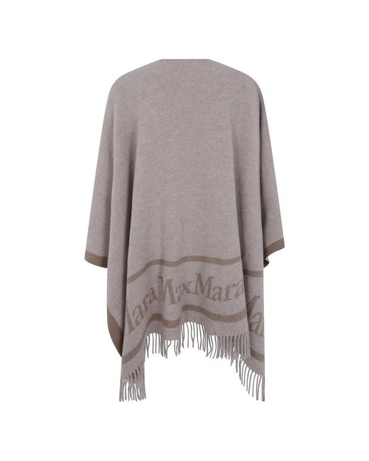 Max Mara Jassen ,Grijs ,Mst Pirania Cape in het Gray